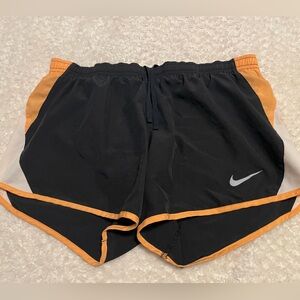Nike Black, Orange, and White Dri-FIT Shorts